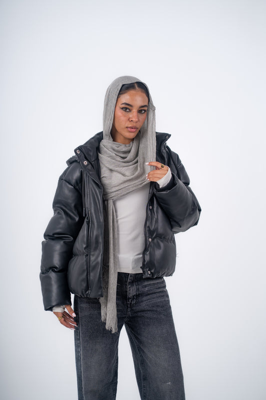 Linen scarf - Light Grey