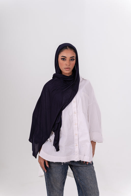 Cotton Lycra - Dark Navy