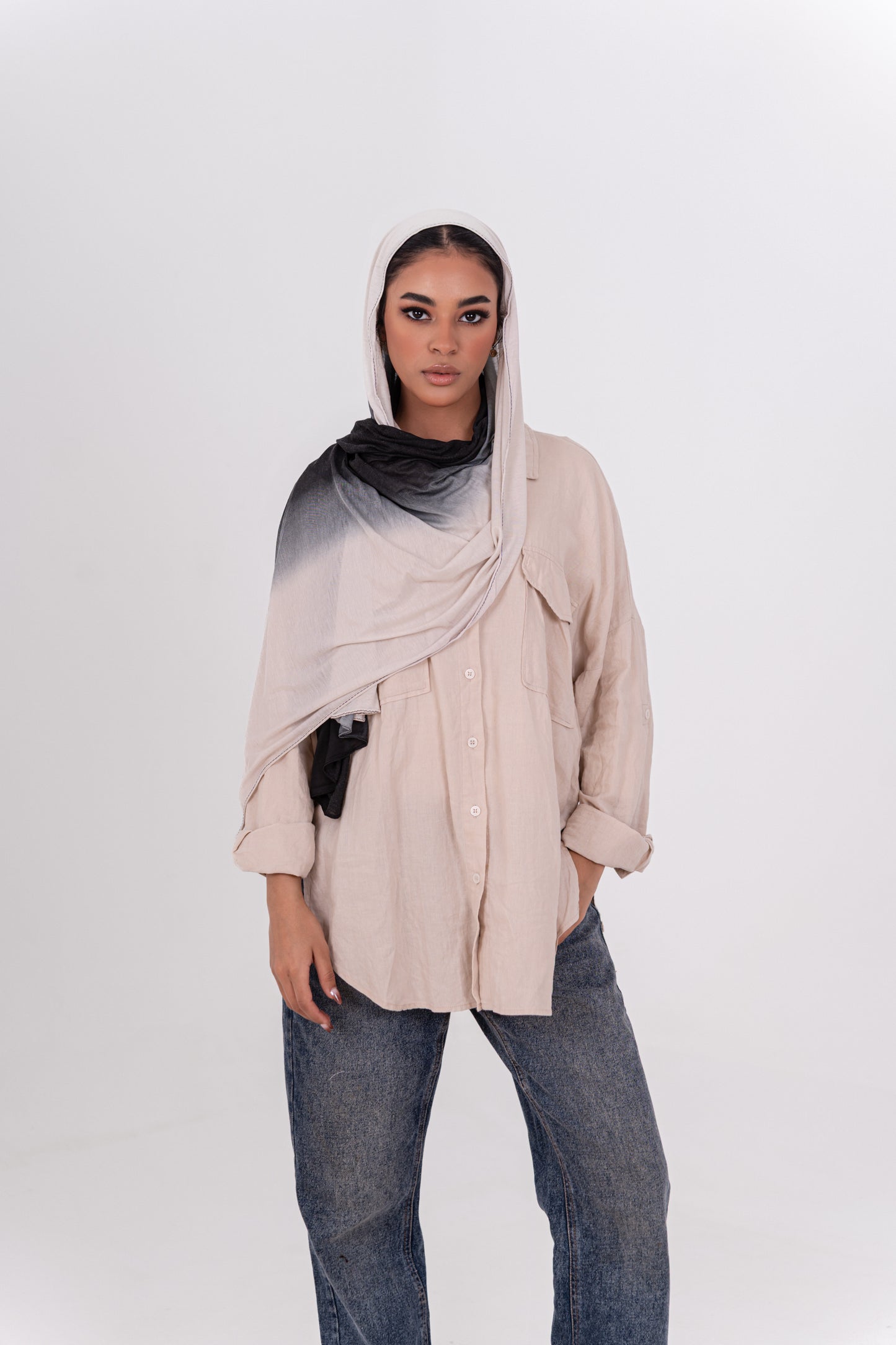 Ombré - Black x Light Beige