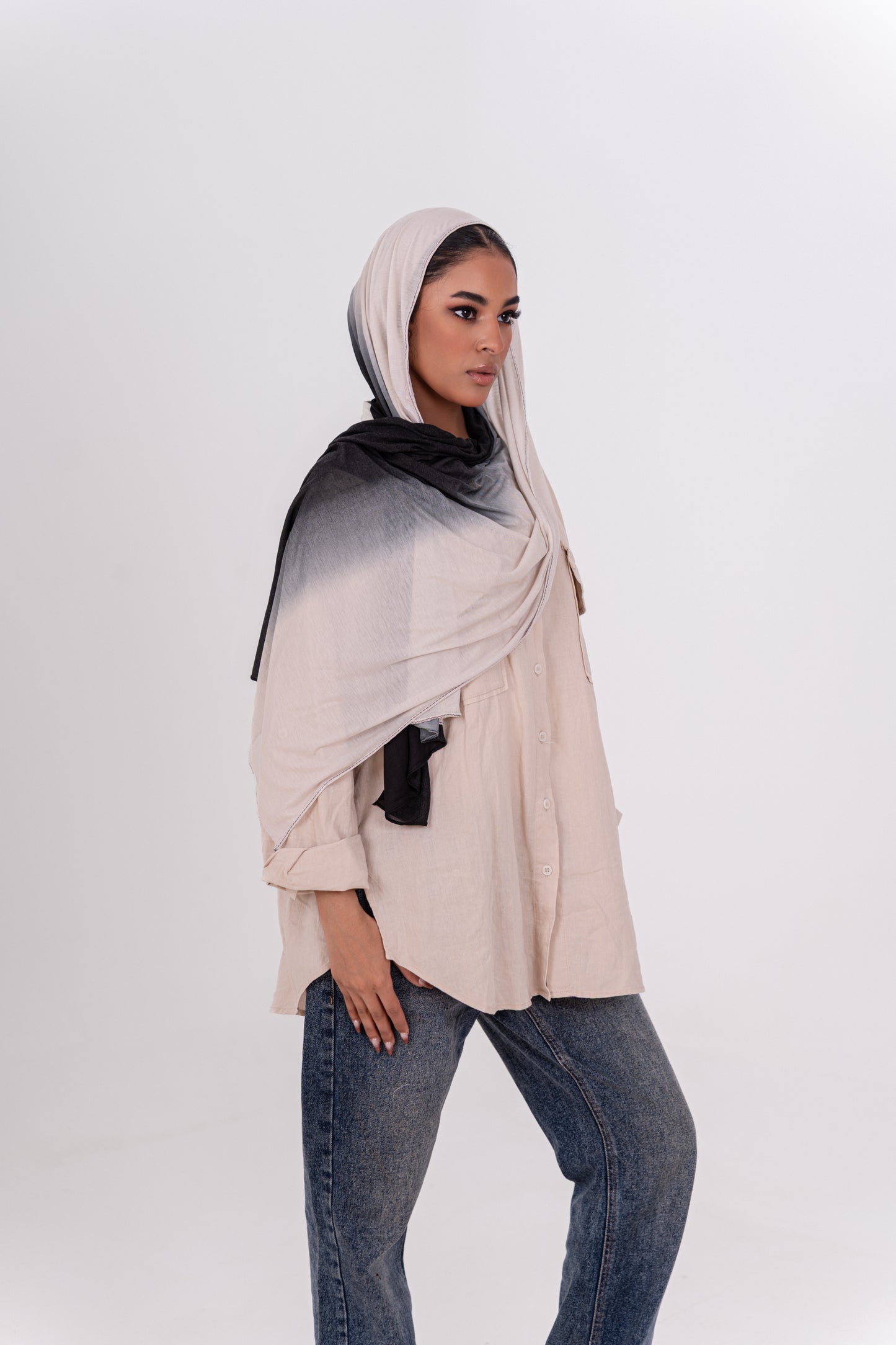 Ombré - Black x Light Beige