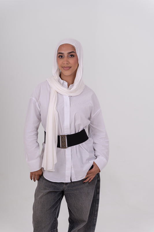 Cotton Lycra - Off White