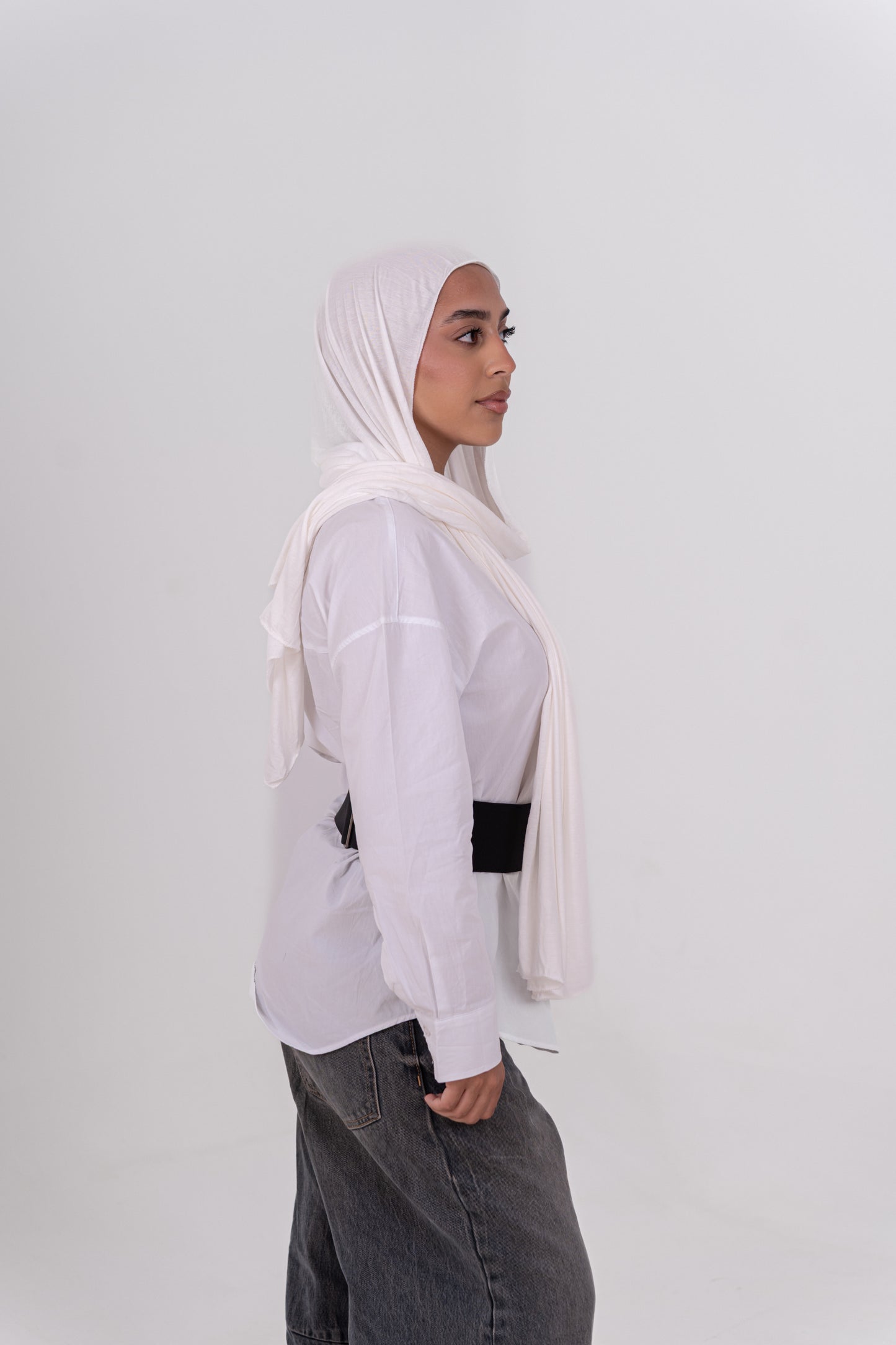 Cotton Lycra - Off White