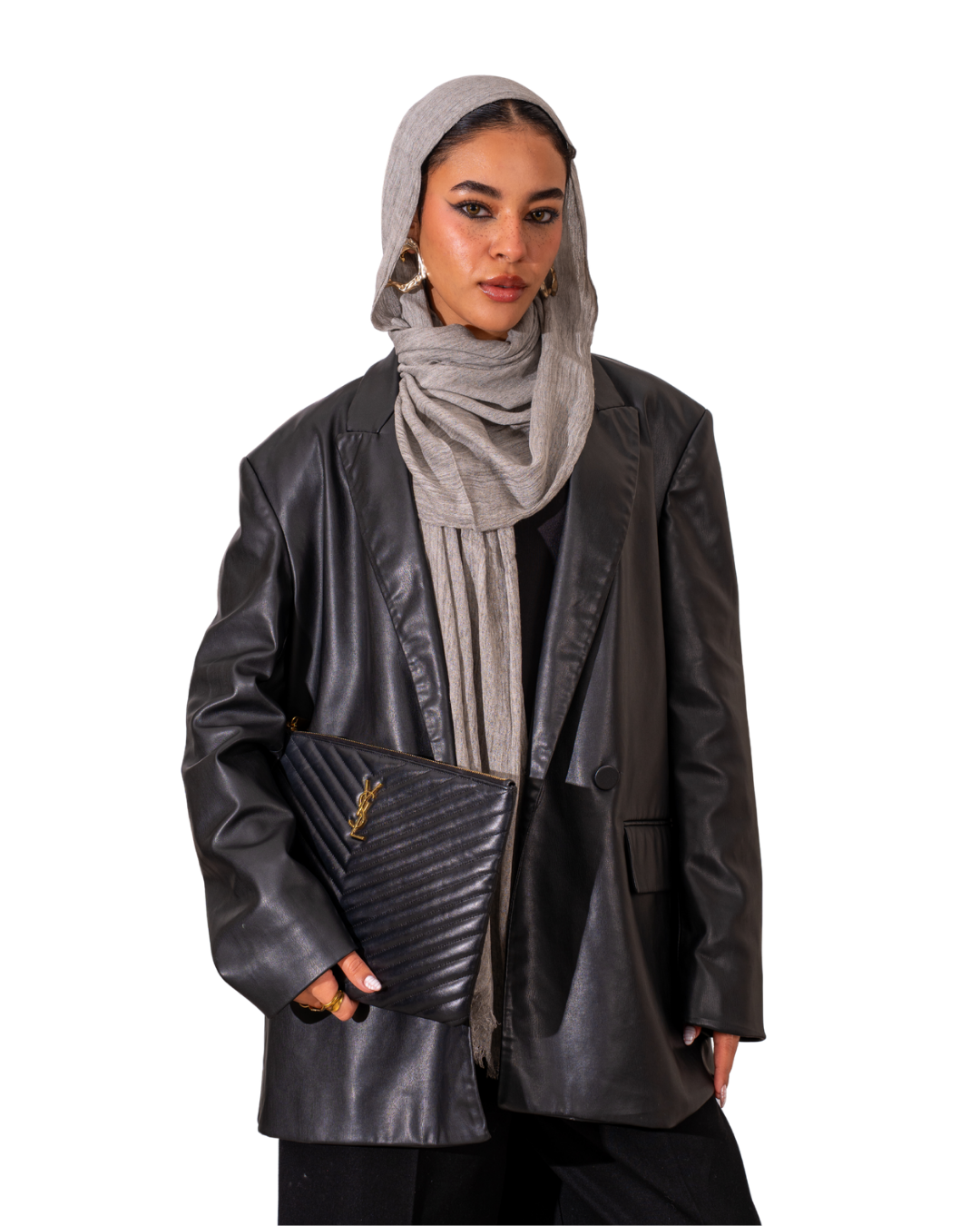 Linen Scarf - Dark Beige