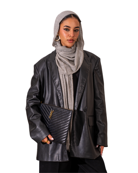 Linen Scarf - Dark Beige