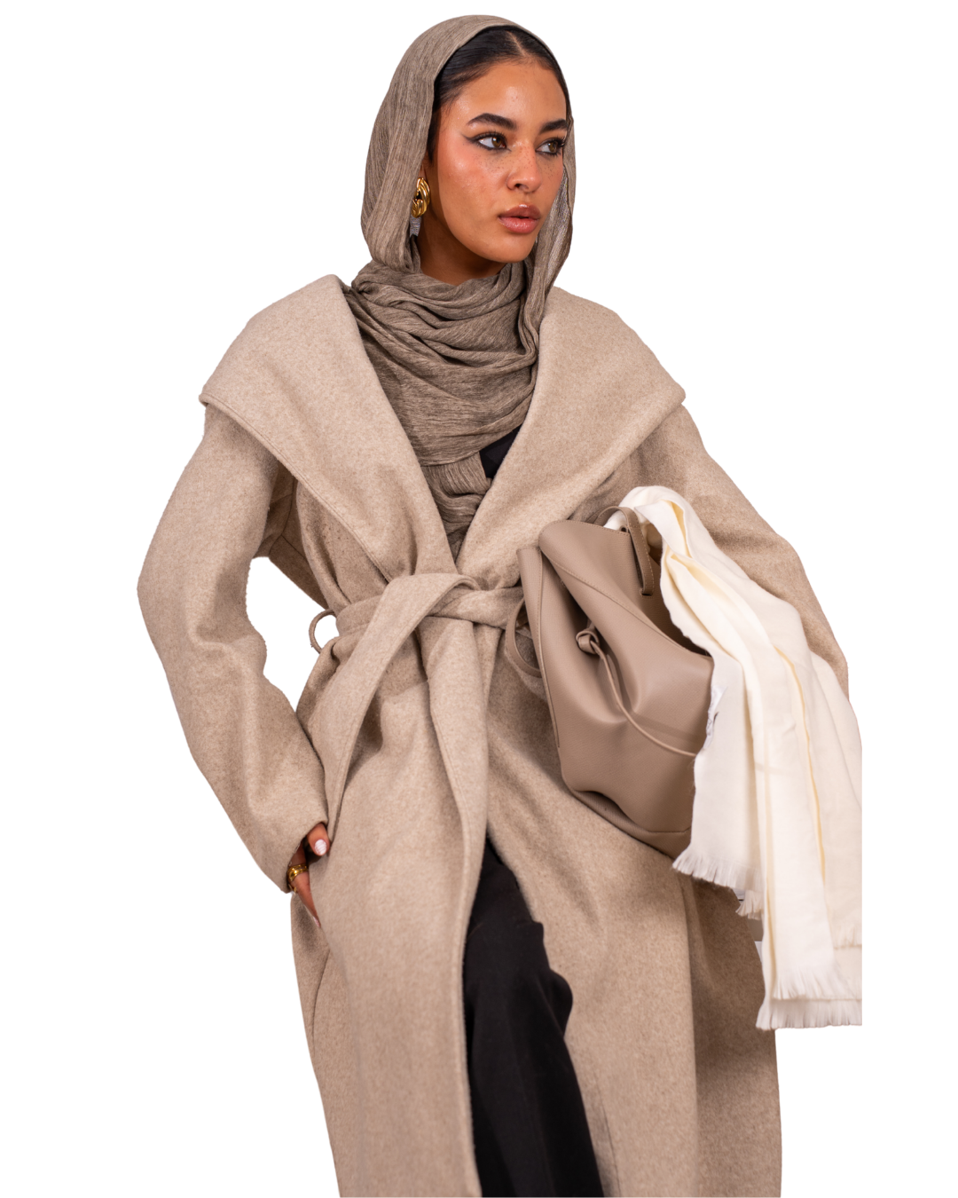 Linen Scarf- Brown